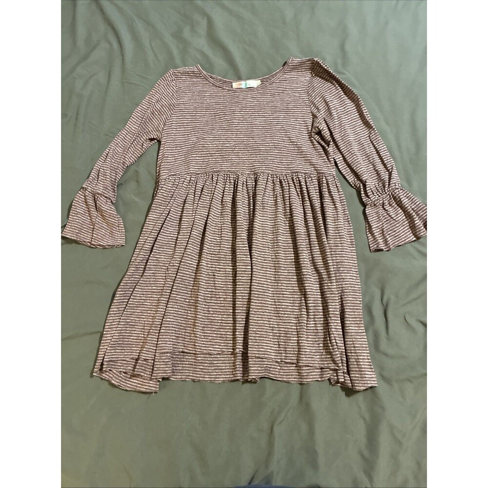 Free People Beach Maroon Striped Mini Jess Dress Size XS Boho Indie Festival
